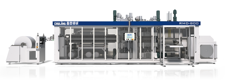 RMD-800 European System Pressure Forming Machine (Forming, Cutting, Stacking 3 Station in One Machine)